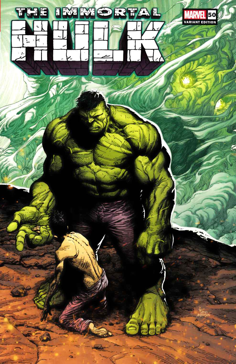 Immortal Hulk #50 Frank Variant Cover Near Mint (9.4) [Marvel Comic] THUMBNAIL