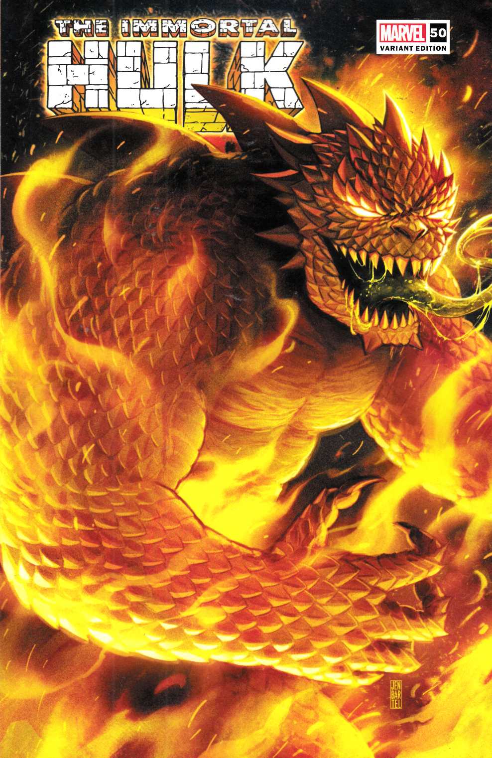 Immortal Hulk #50 Bartel Variant Cover Near Mint (9.4) [Marvel Comic] THUMBNAIL