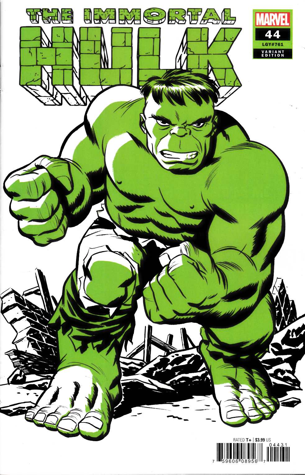 Immortal Hulk #44 Cho Two Tone Variant Cover Near Mint (9.4) [Marvel Comic] LARGE