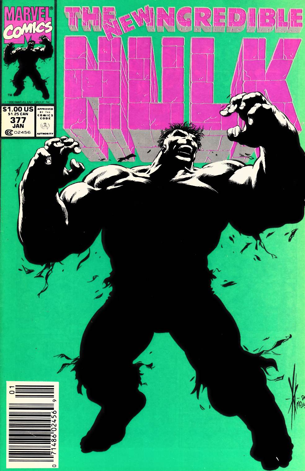 Incredible Hulk #377 Newsstand Edition Near Mint (9.4) [Marvel Comic] THUMBNAIL