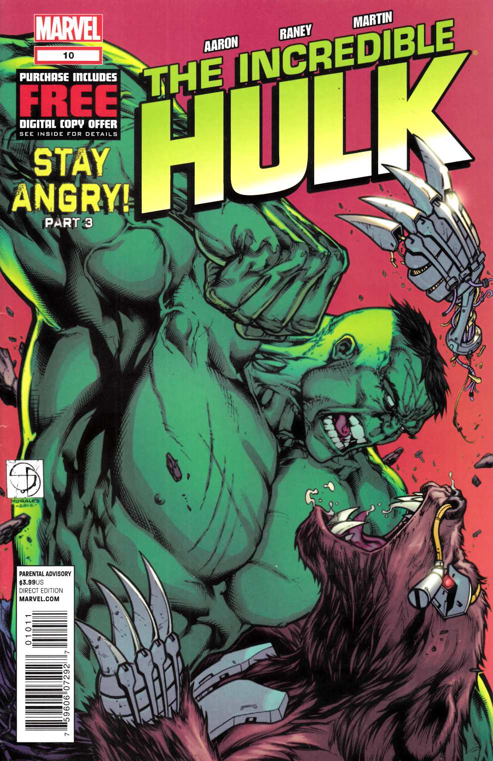 Incredible Hulk #10 Very Fine (8.0) [Marvel Comic] THUMBNAIL