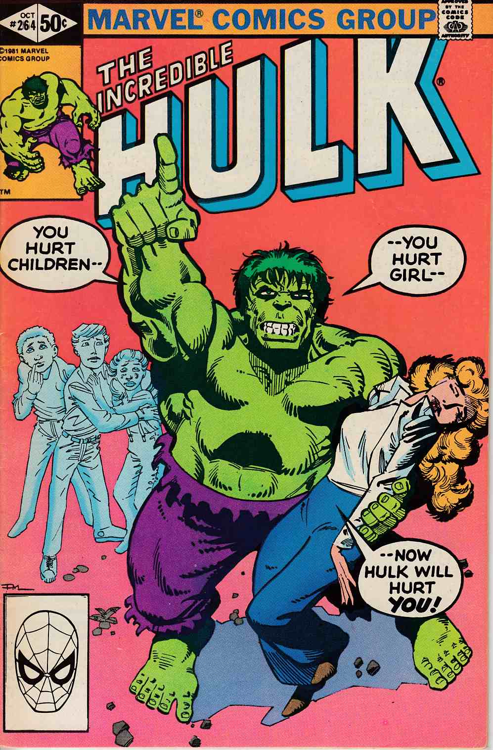 Incredible Hulk #264 Fine (6.0) [Marvel Comic] MAIN