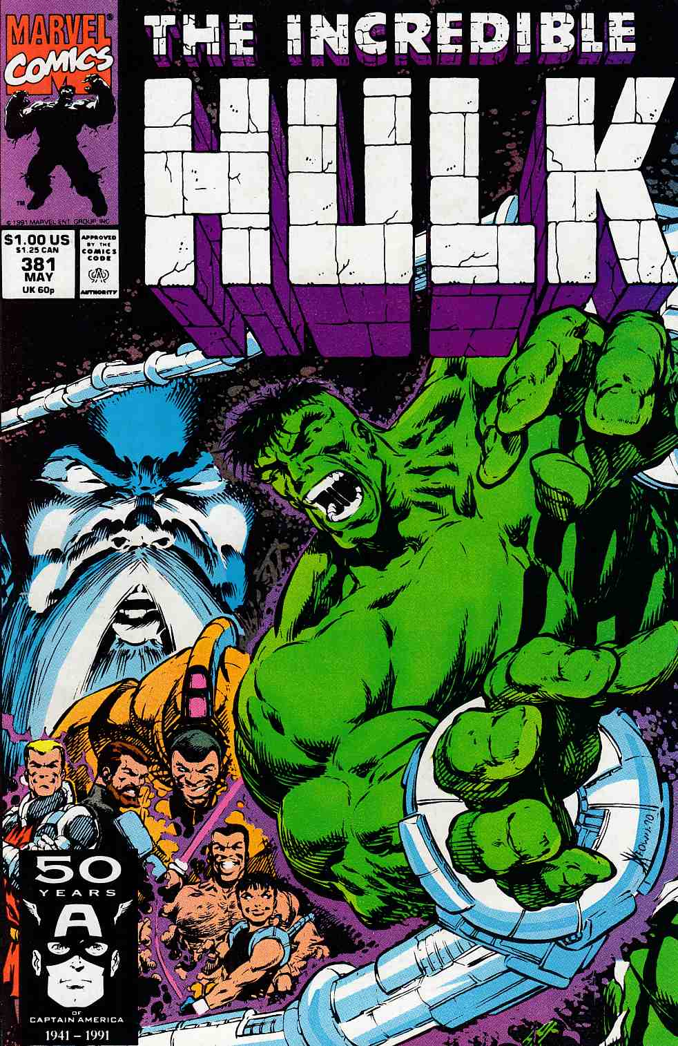 Incredible Hulk #381 Near Mint Minus (9.2) [Marvel Comic] THUMBNAIL