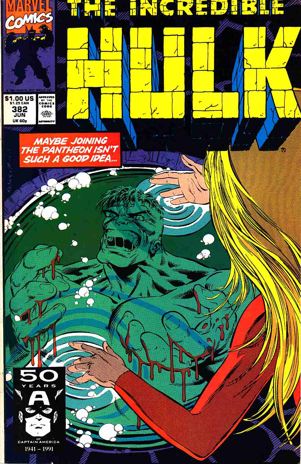 Incredible Hulk #382 Very Fine (8.0) [Marvel Comic] LARGE
