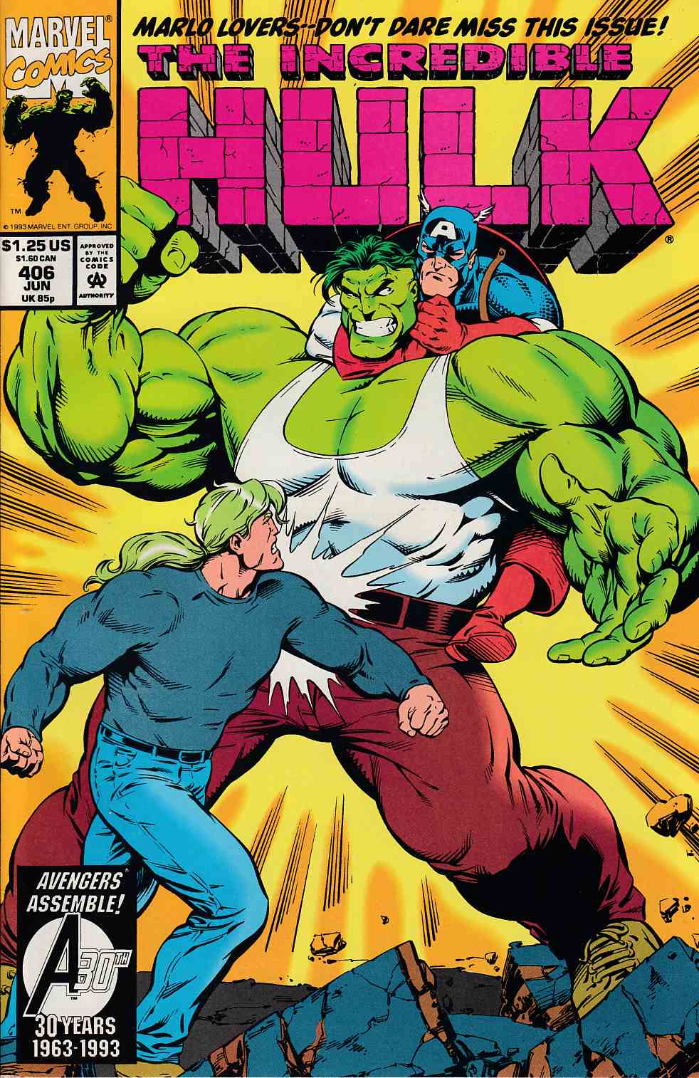 Incredible Hulk #406 Near Mint (9.4) [Marvel Comic] THUMBNAIL