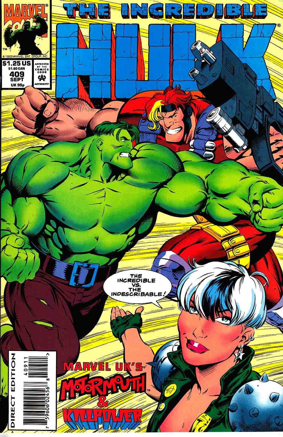 Incredible Hulk #409 Fine (6.0) [Marvel Comic] LARGE