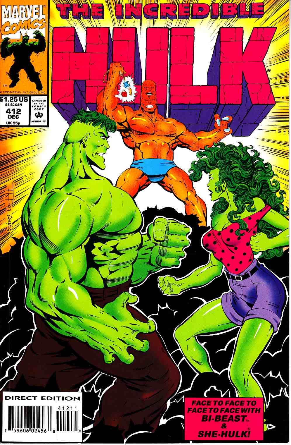 Incredible Hulk #412 Very Fine (8.0)[Marvel Comic] LARGE