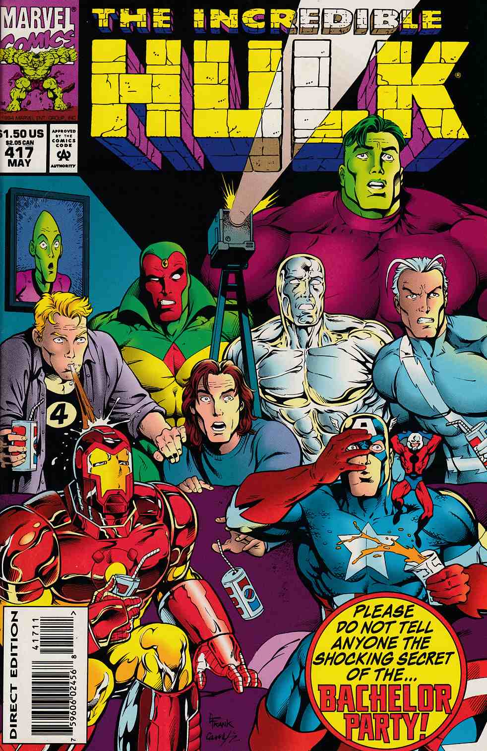 Incredible Hulk #417 Very Fine (8.0) [Marvel Comic] THUMBNAIL