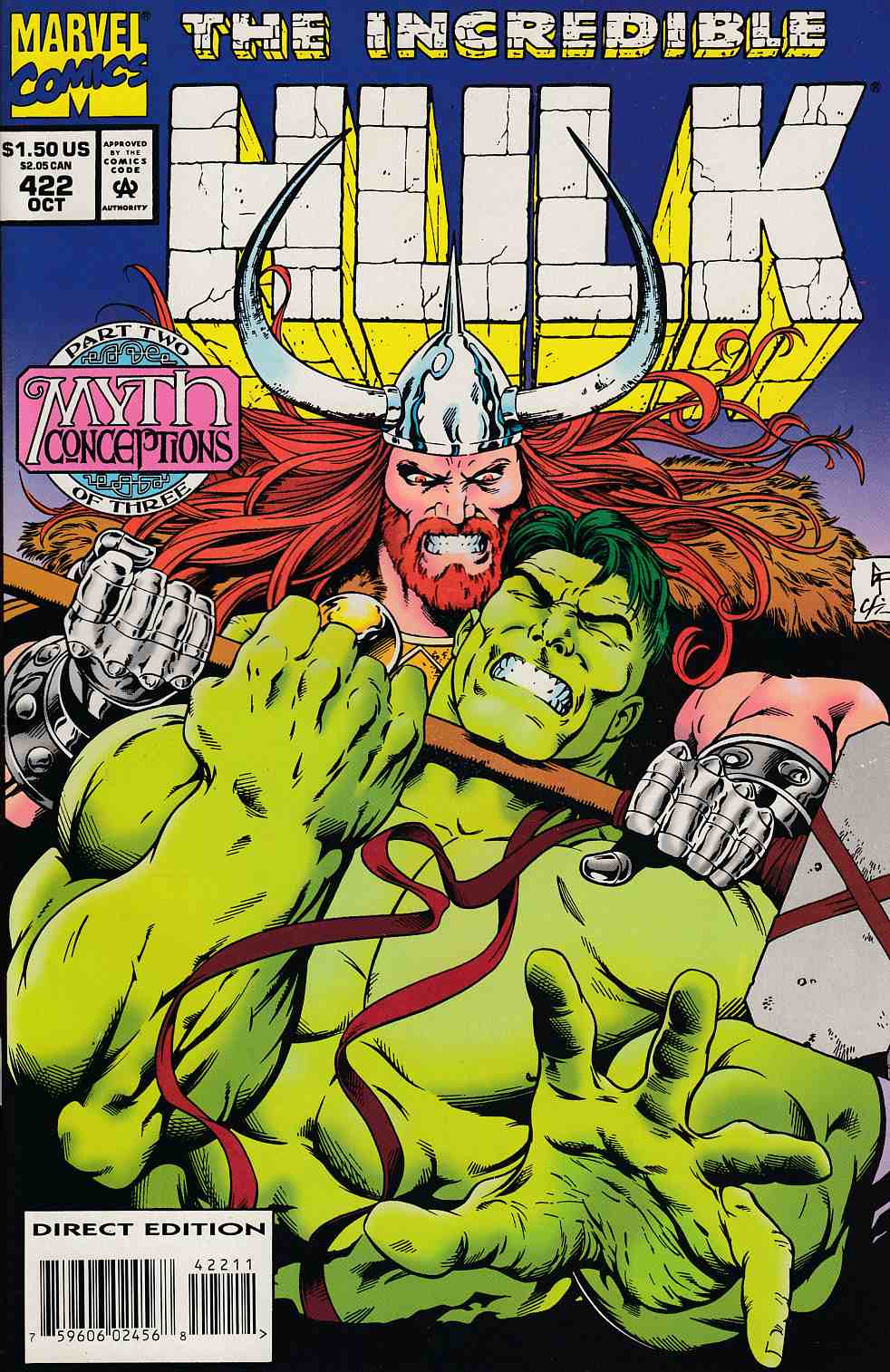 Incredible Hulk #422 Very Fine (8.0) [Marvel Comic] LARGE