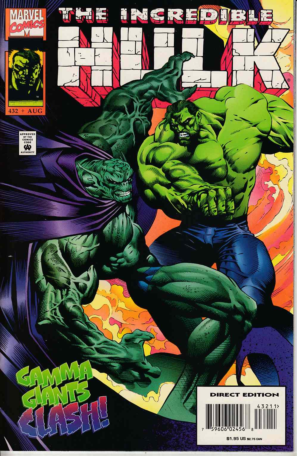 Incredible Hulk #432 Near Mint Minus (9.2) [Marvel Comic] LARGE