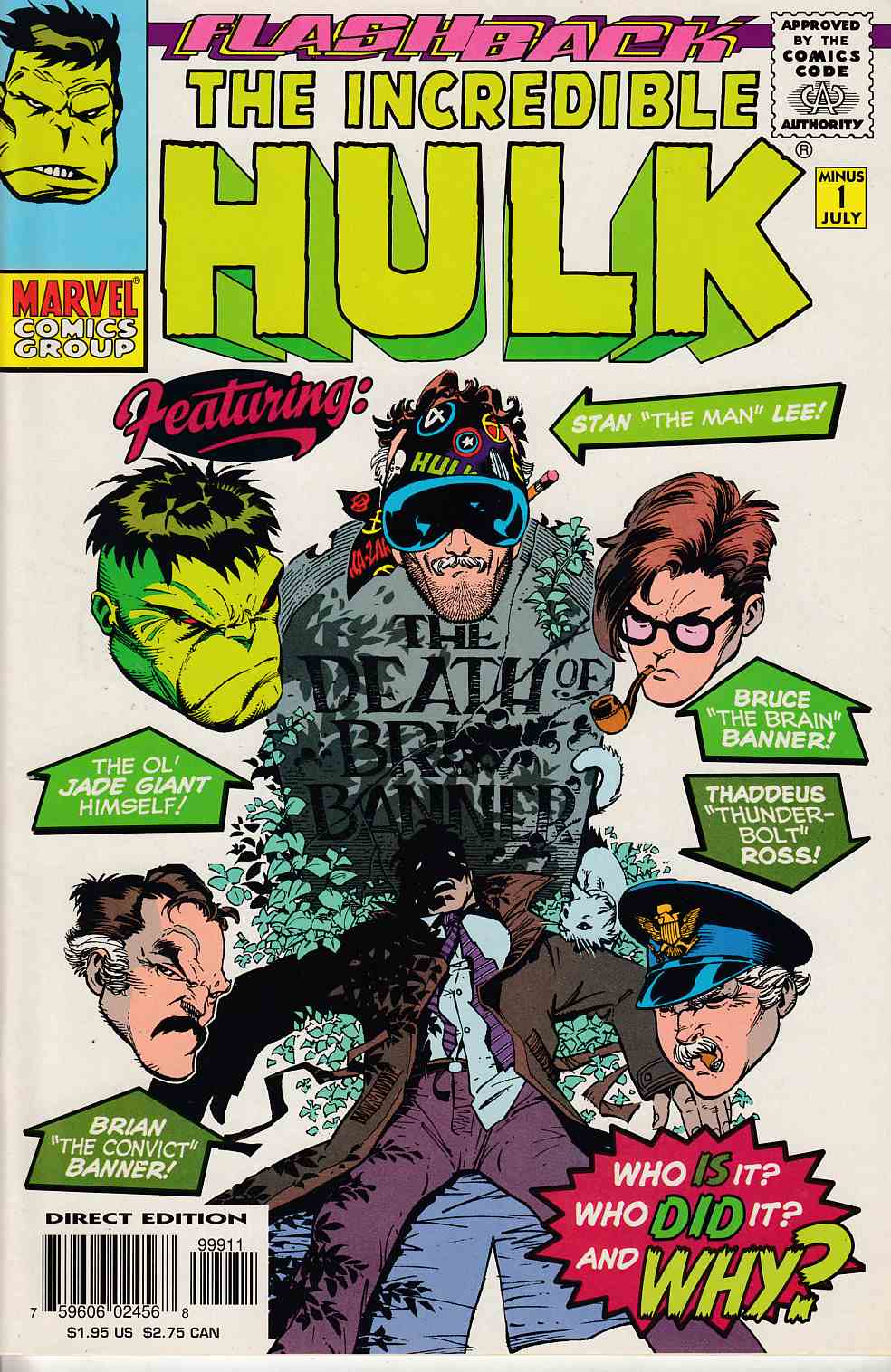 Incredible Hulk #Minus One Near Mint (9.4) [Marvel Comic] THUMBNAIL