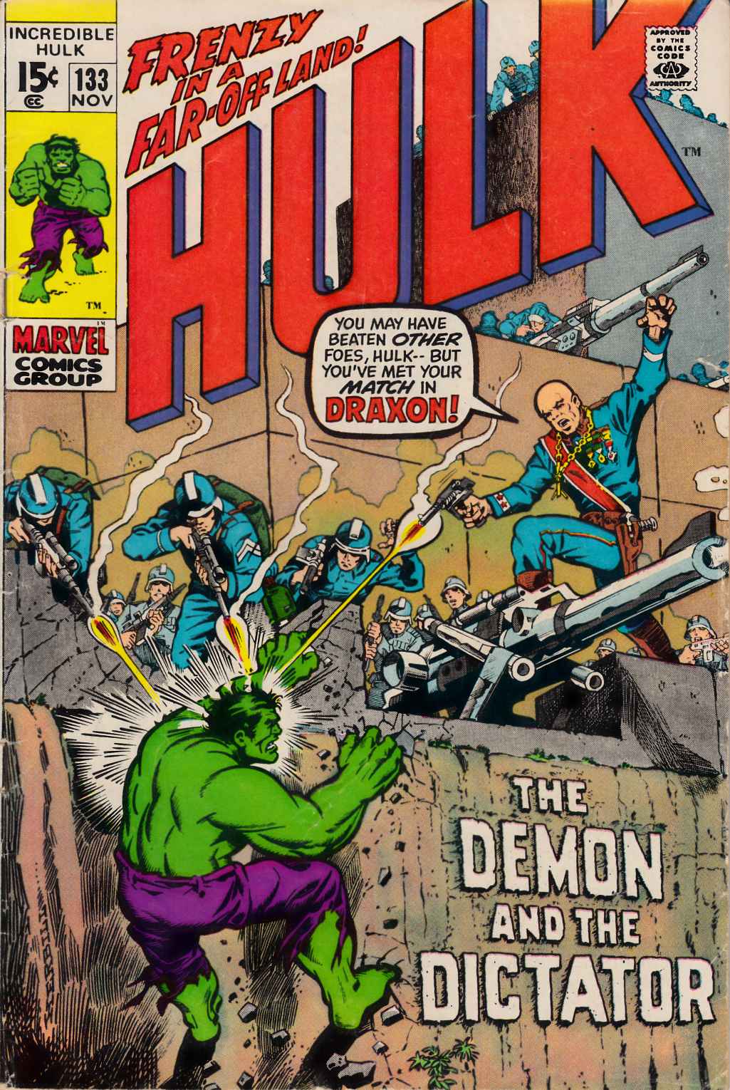 Incredible Hulk #133 Very Good (4.0) [Marvel Comic] THUMBNAIL