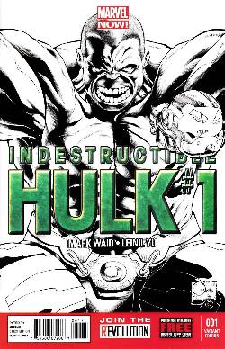 Indestructible Hulk #1 Quesada Sketch Incentive Cover [Comic] LARGE