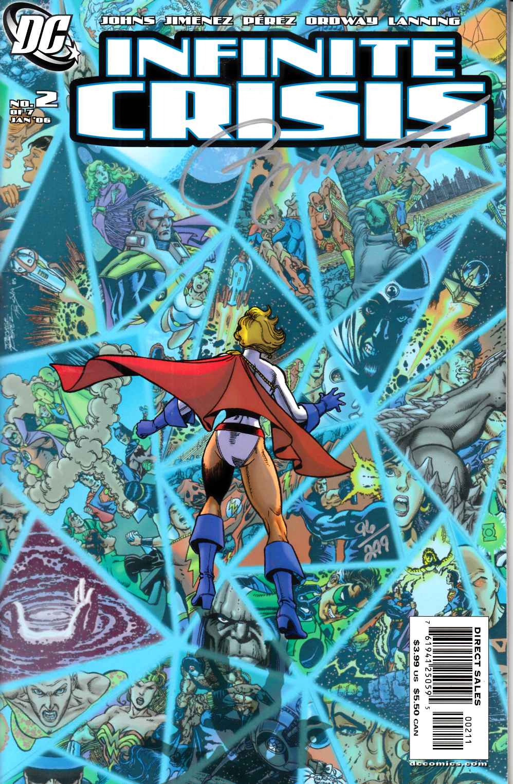 Infinite Crisis #2 Cover B DF Signed by Jimenez Very Fine (8.0) [DC Comic] LARGE