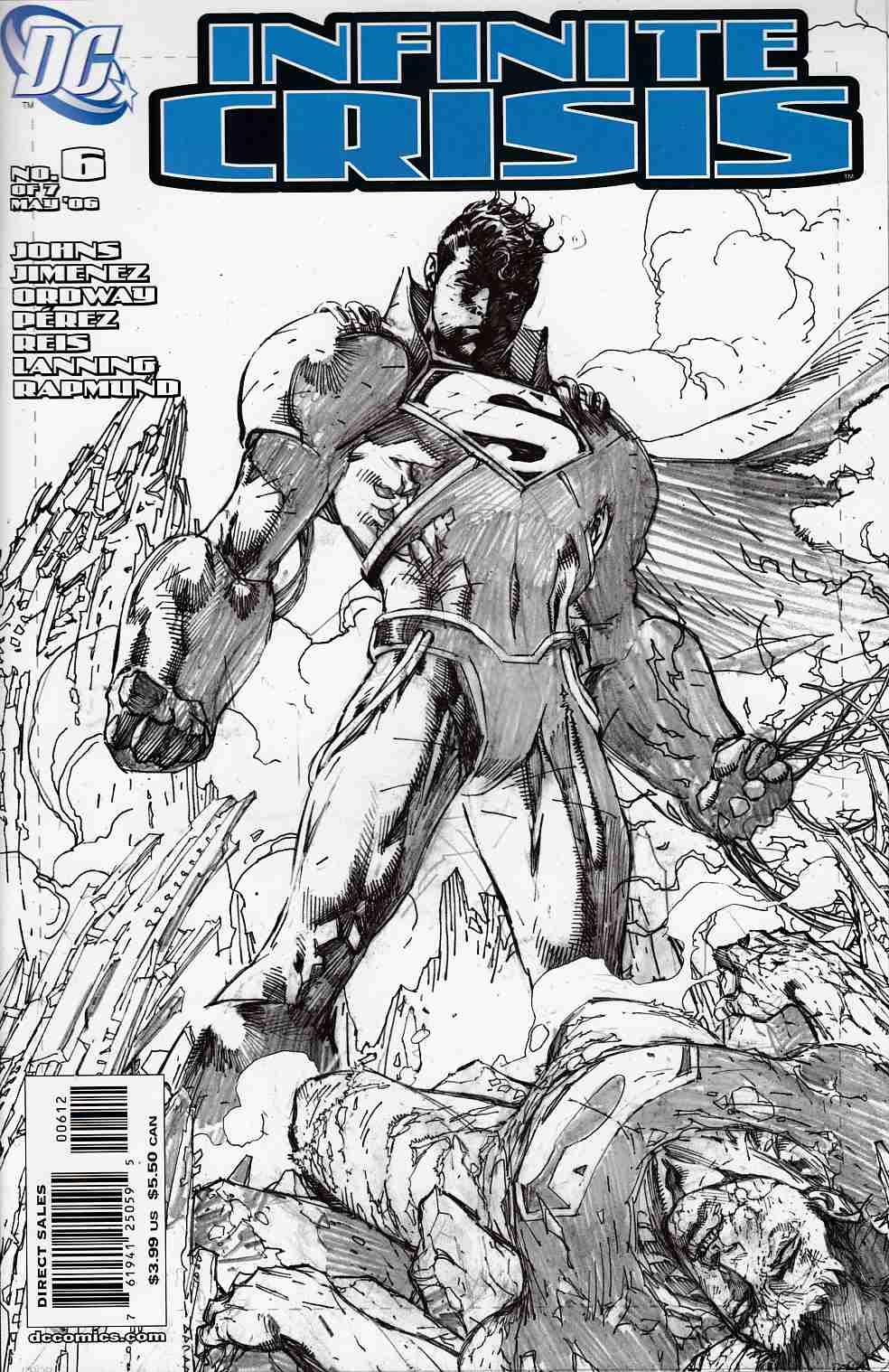 Infinite Crisis #6 Second Printing Near Mint (9.4) [DC Comic] THUMBNAIL