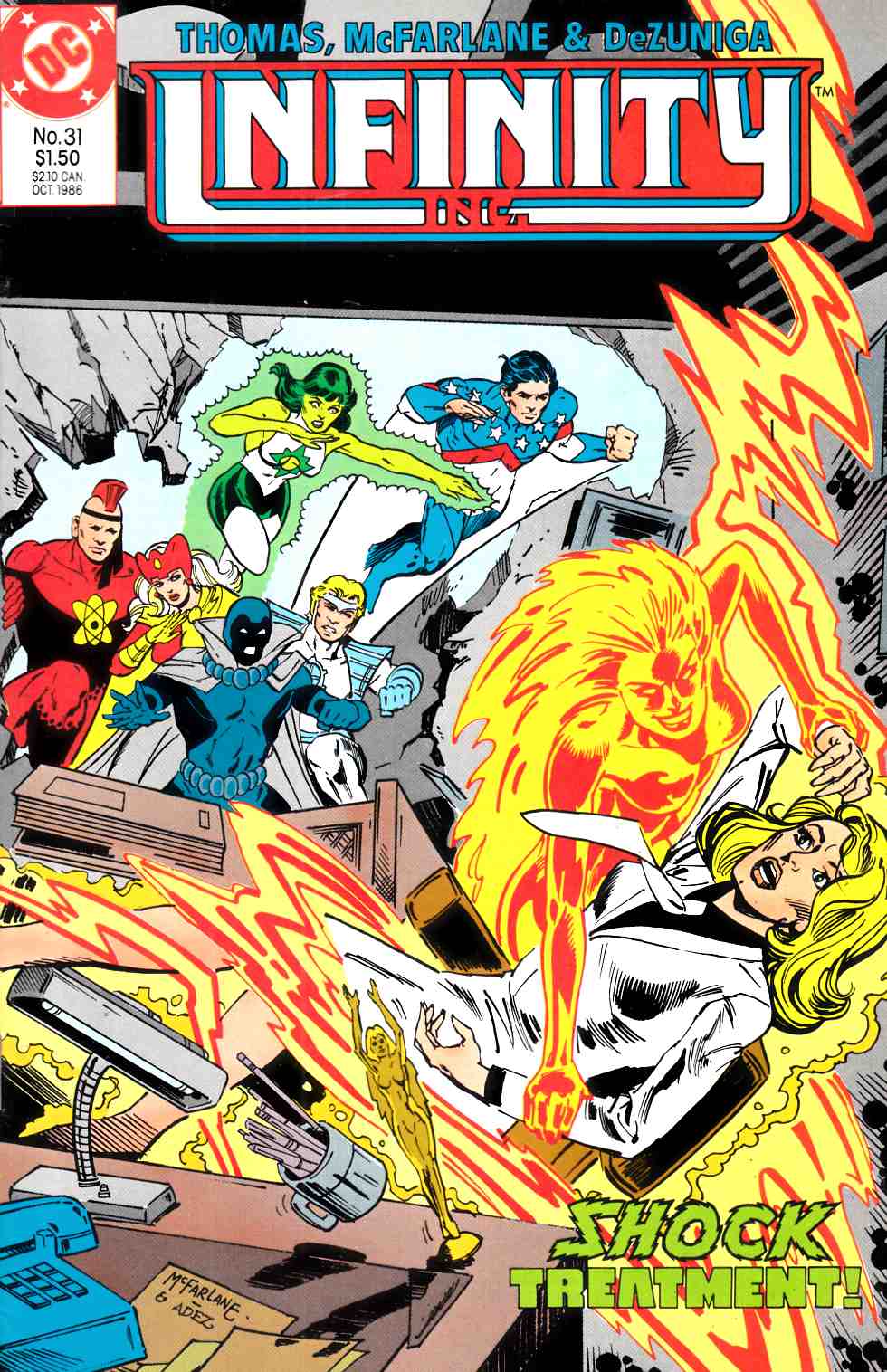 Infinity Inc. #31 Fine (6.0) [DC Comic] LARGE