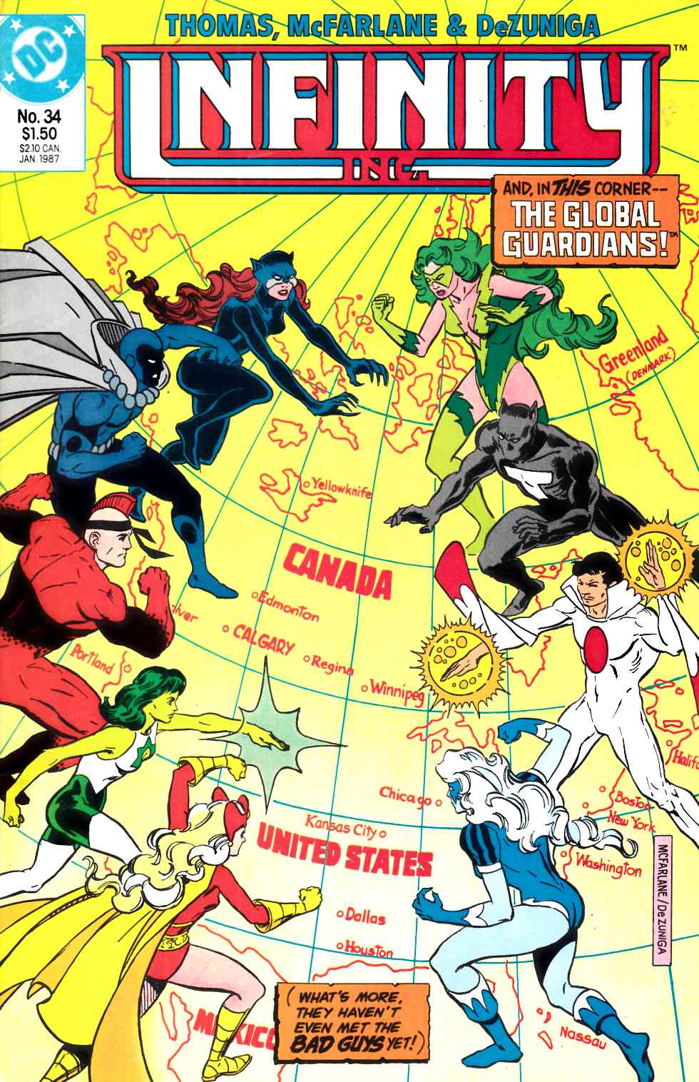 Infinity Inc. #34 Very Fine (8.0) [DC Comic] LARGE