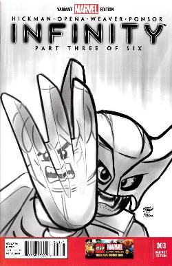 Infinity #3 Lego Castellani Sketch Variant Cover [Comic] LARGE