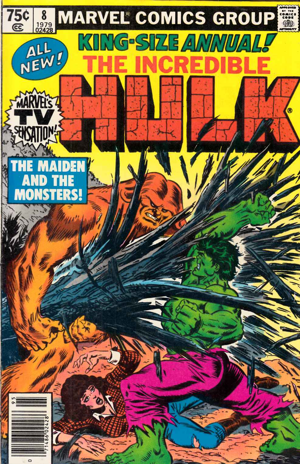 Incredible Hulk Annual #8 Newsstand Edition Very Good (4.0) [Marvel Comic] THUMBNAIL