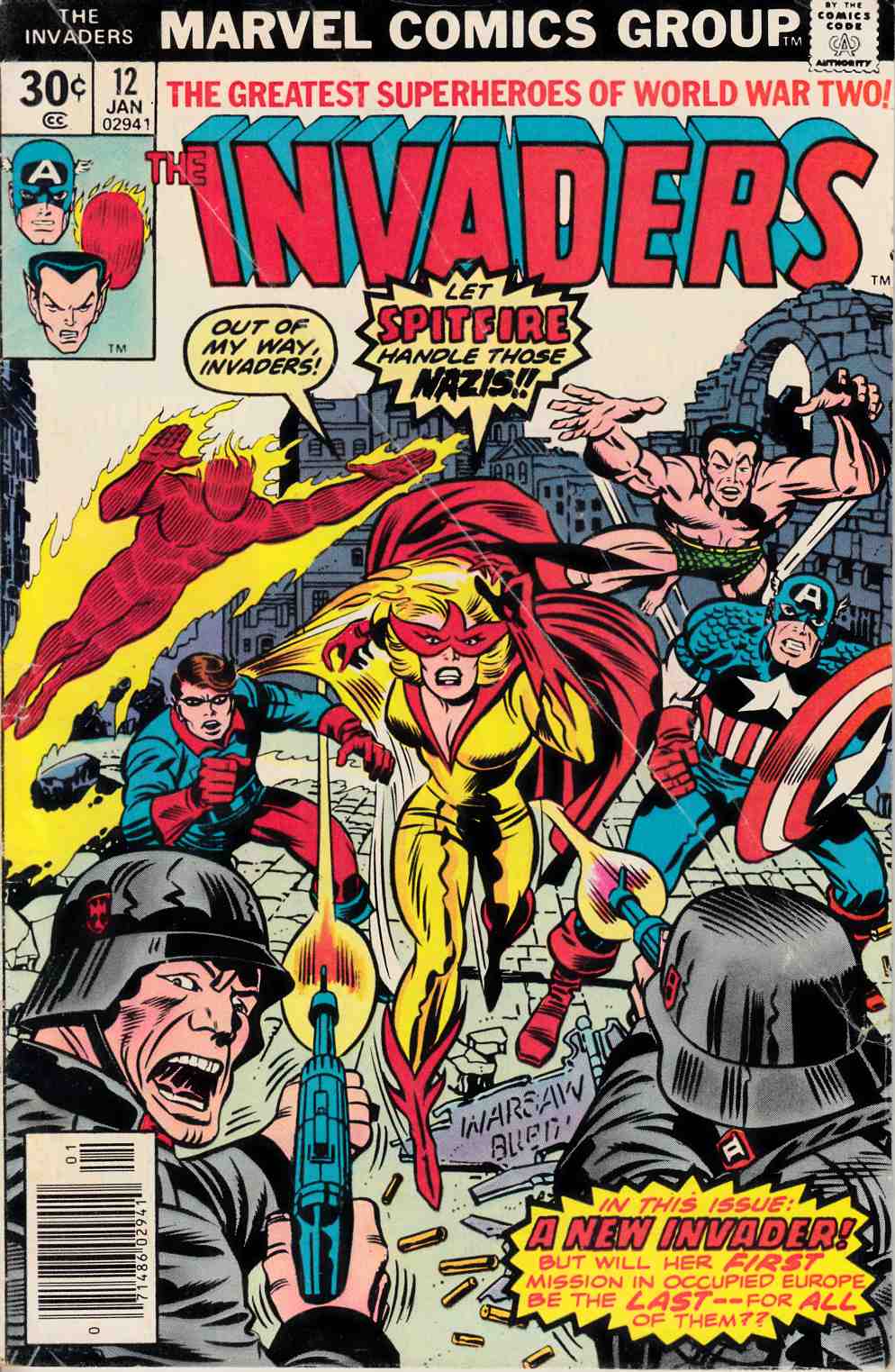Invaders #12 Very Good (4.0) [Marvel Comic] THUMBNAIL