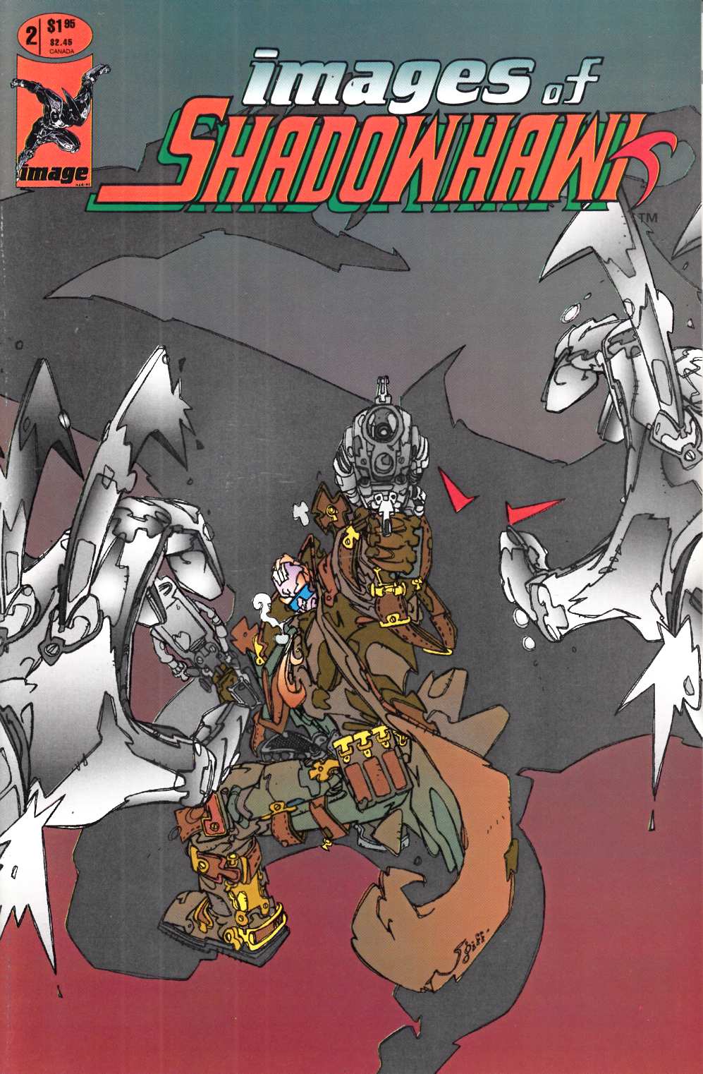 Images of Shadowhawk #2 Near Mint (9.4) [Image Comic] LARGE