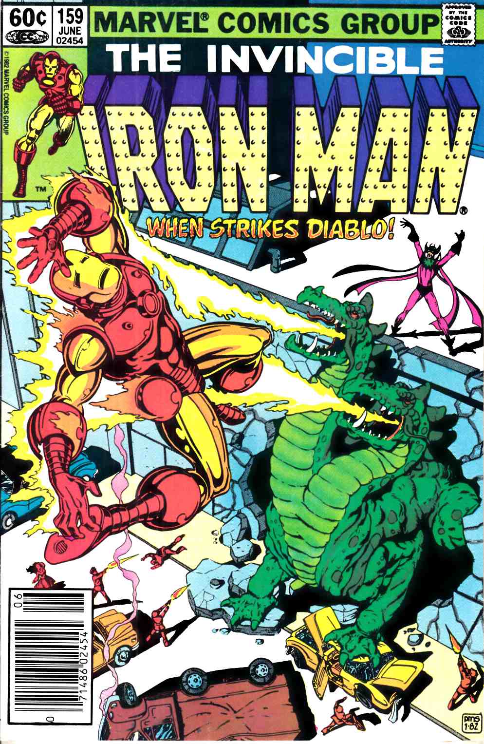 Iron Man #159 Newsstand Edition Very Fine (8.0) [Marvel Comic] LARGE