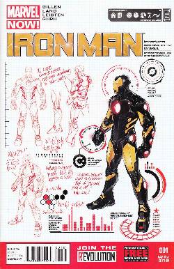 Iron Man #1 Pagulayan Design Variant Cover [Comic] LARGE