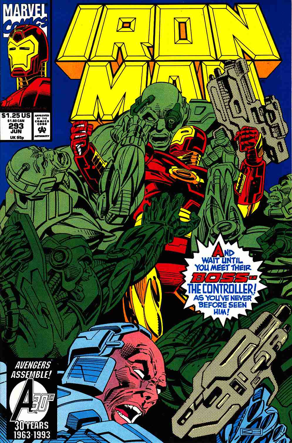 Iron Man #293 Very Fine (8.0) [Marvel Comic] THUMBNAIL