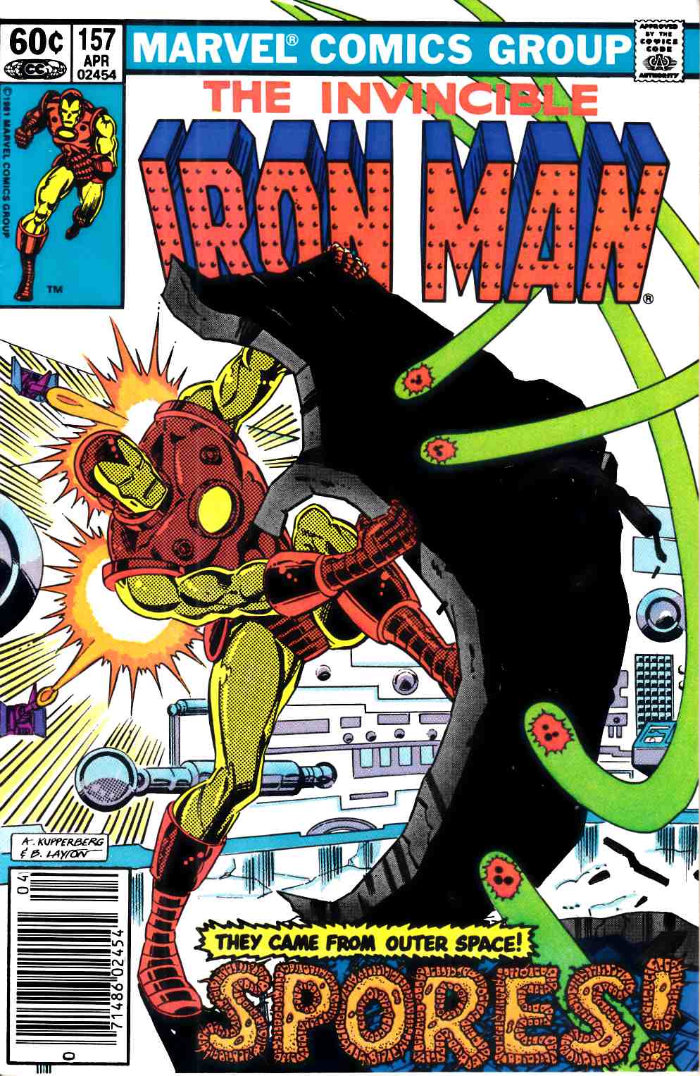Iron Man #157 Newsstand Edition Very Fine Minus (7.5) [Marvel Comic] THUMBNAIL