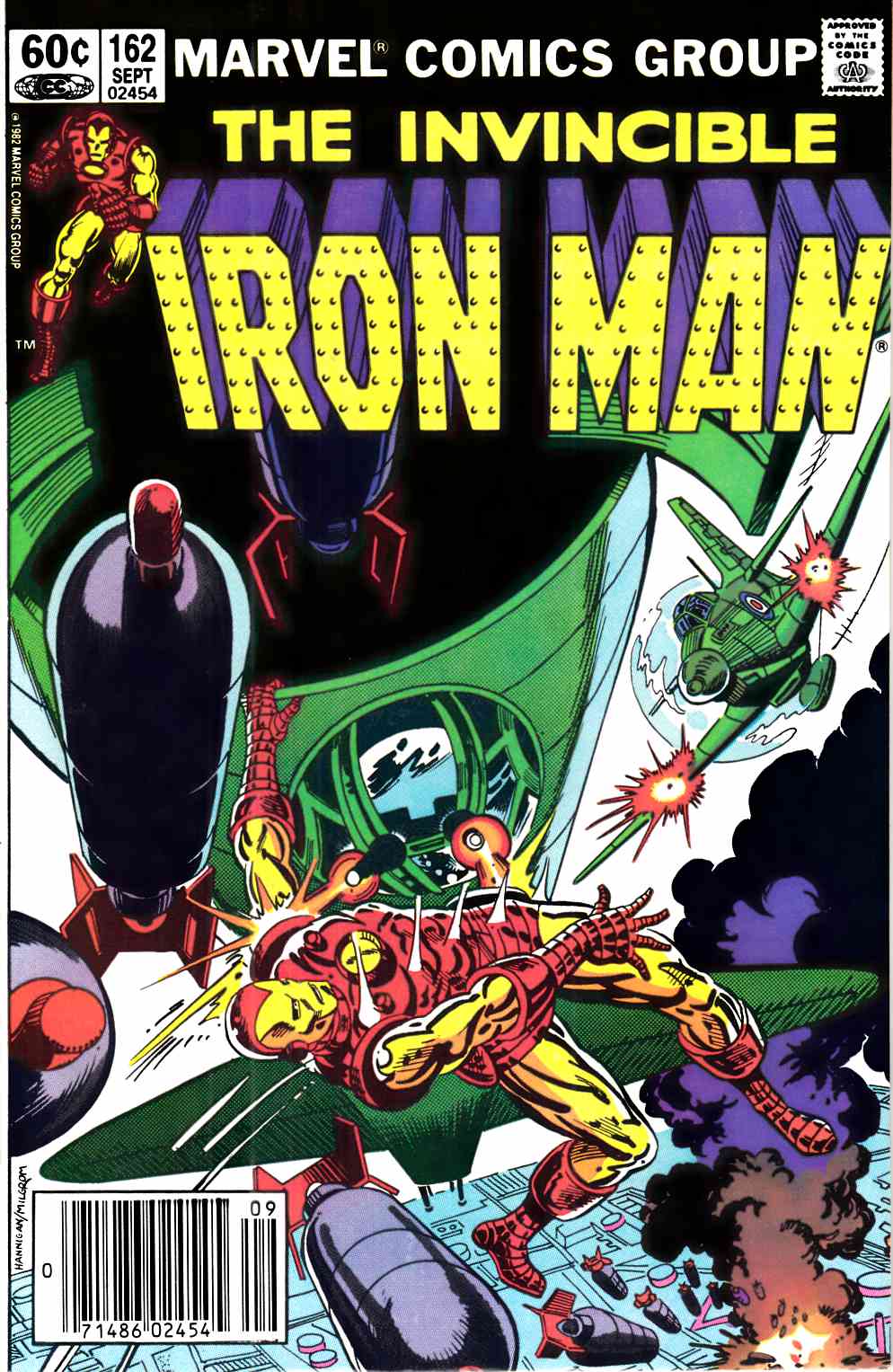 Iron Man #162 Newsstand Edition Very Fine (8.0) [Marvel Comic] LARGE