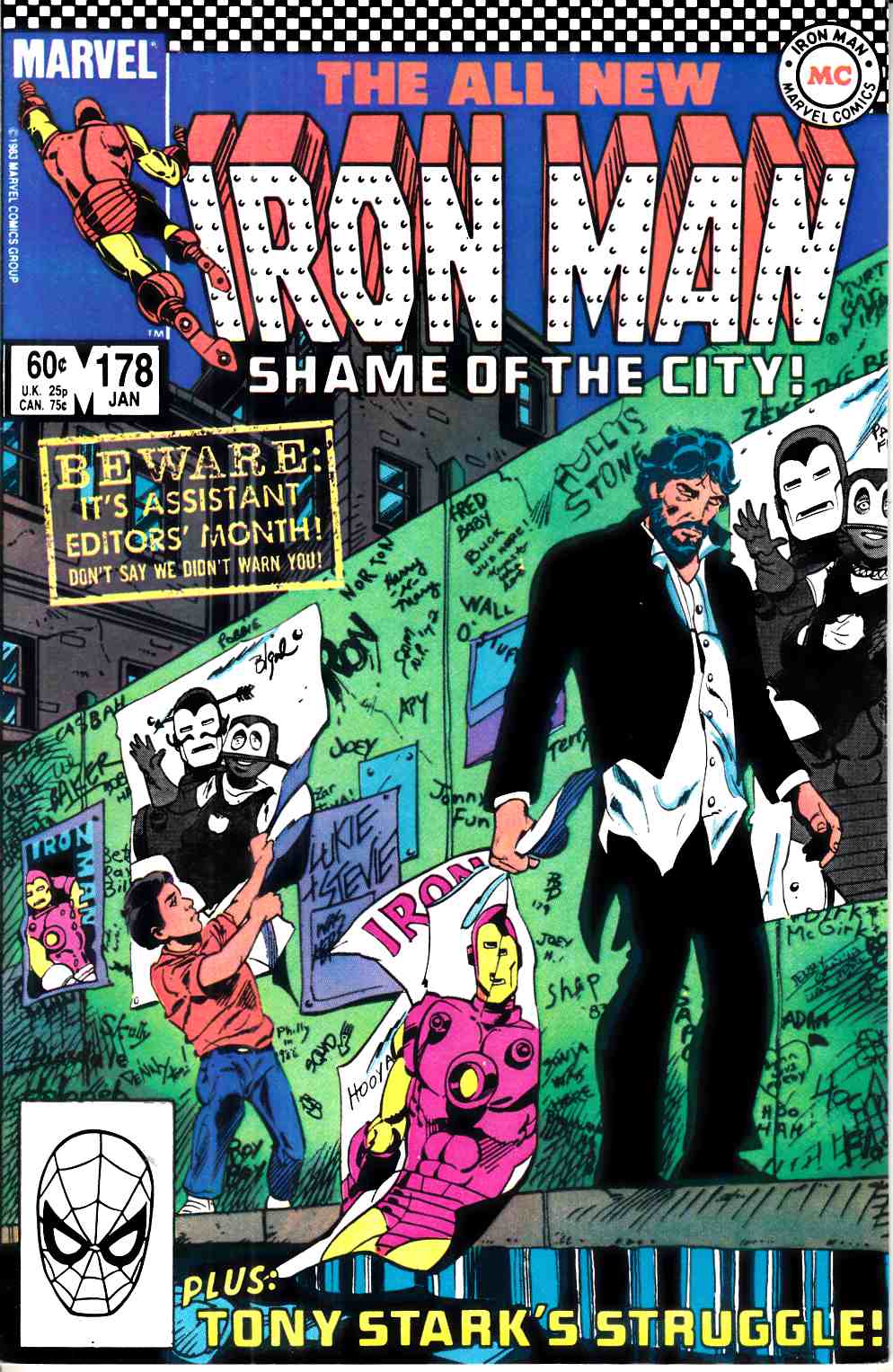 Iron Man #178 Near Mint Minus (9.2) [Marvel Comic] LARGE