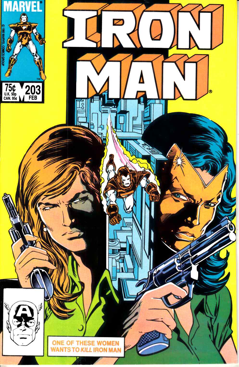 Iron Man #203 Very Fine (8.0) [Marvel Comic] LARGE