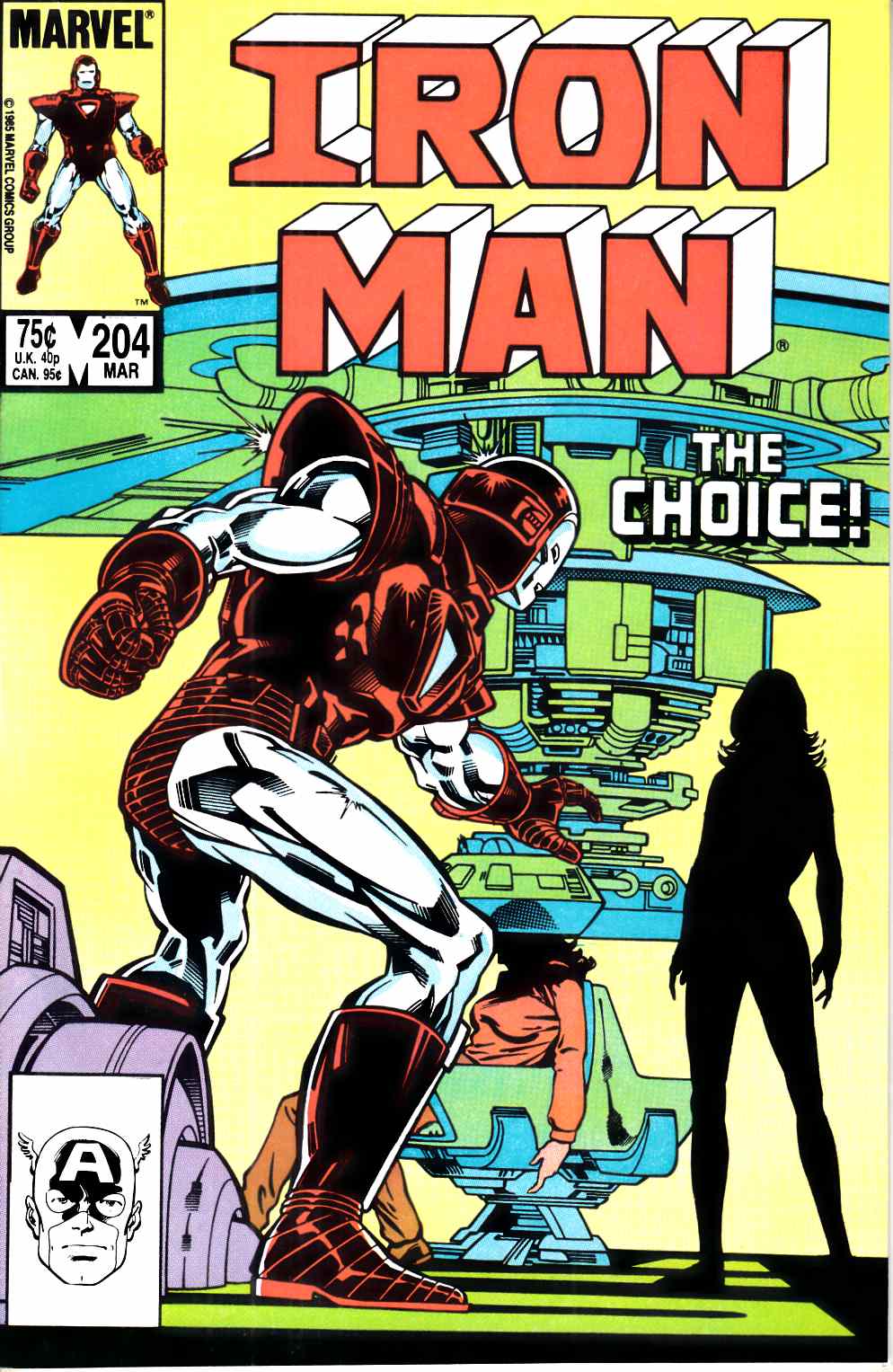 Iron Man #204 Very Fine (8.0) [Marvel Comic] LARGE