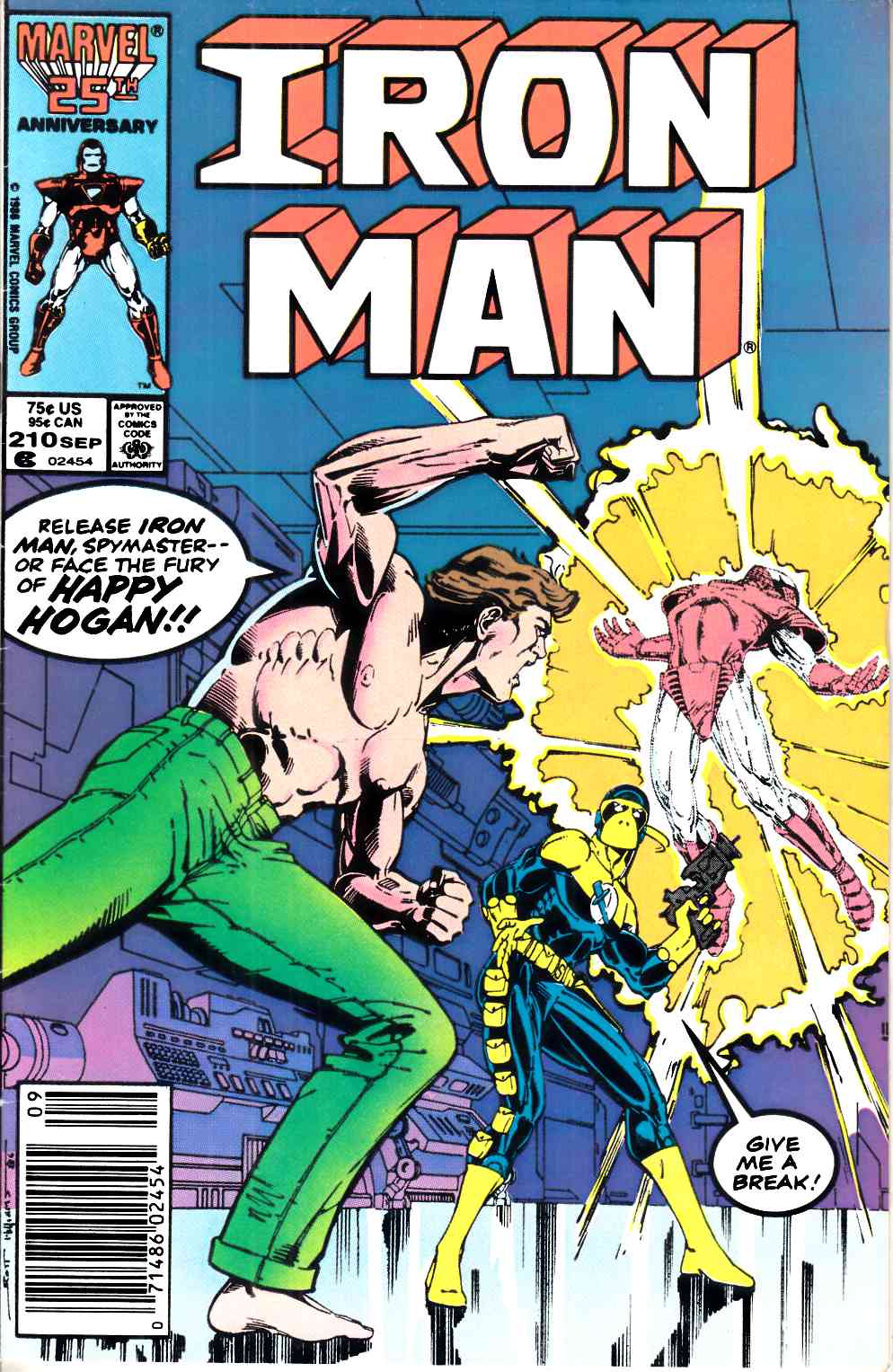 Iron Man #210 Newsstand Edition Fine (6.0) [Marvel Comic] LARGE