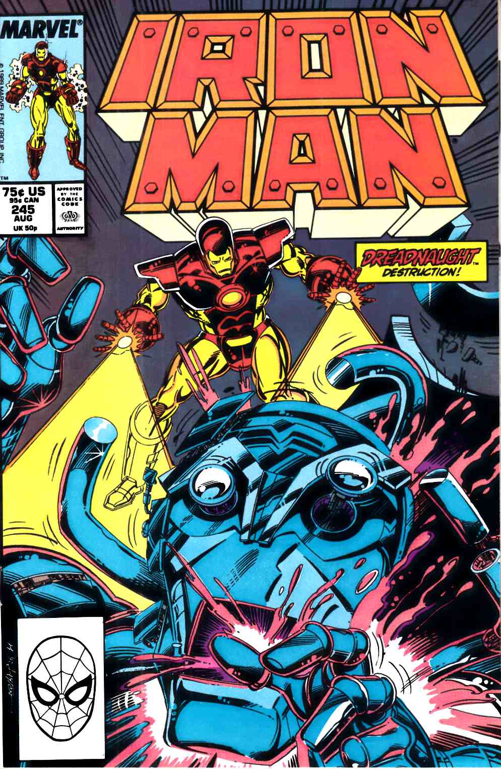 Iron Man #245 Near Mint (9.4) [Marvel Comic] THUMBNAIL