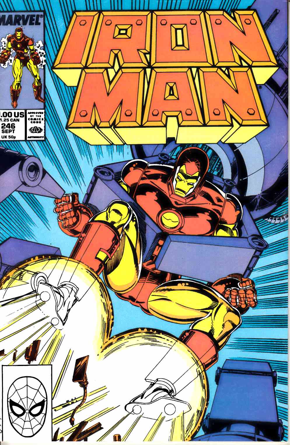 Iron Man #246 Fine (6.0) [Marvel Comic] LARGE