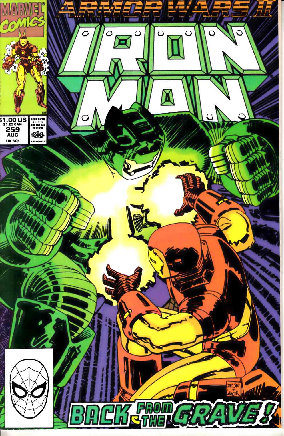 Iron Man #259 Fine (6.0) [Marvel Comic] LARGE