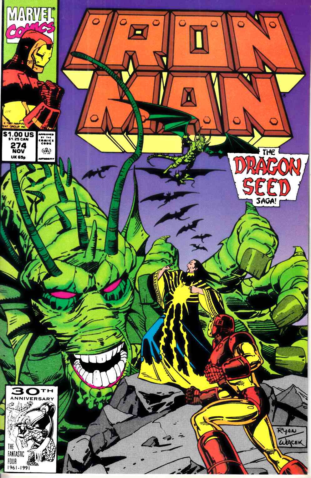 Iron Man #274 Fine (6.0) [Marvel Comic] LARGE