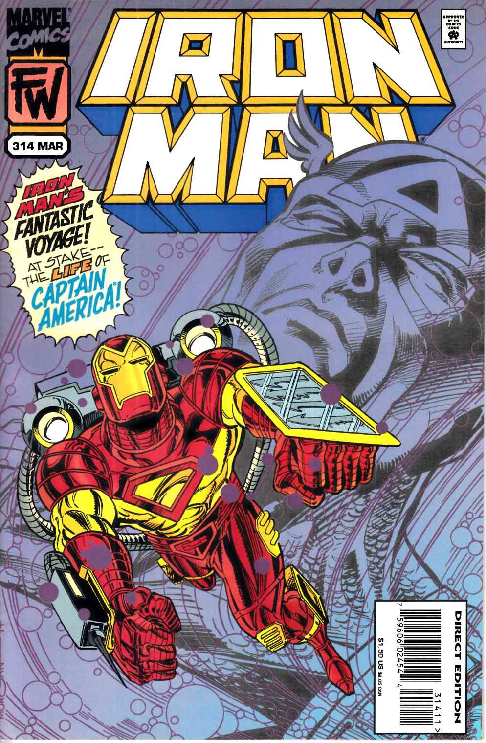Iron Man #314 Very Fine (8.0) [Marvel Comic] LARGE