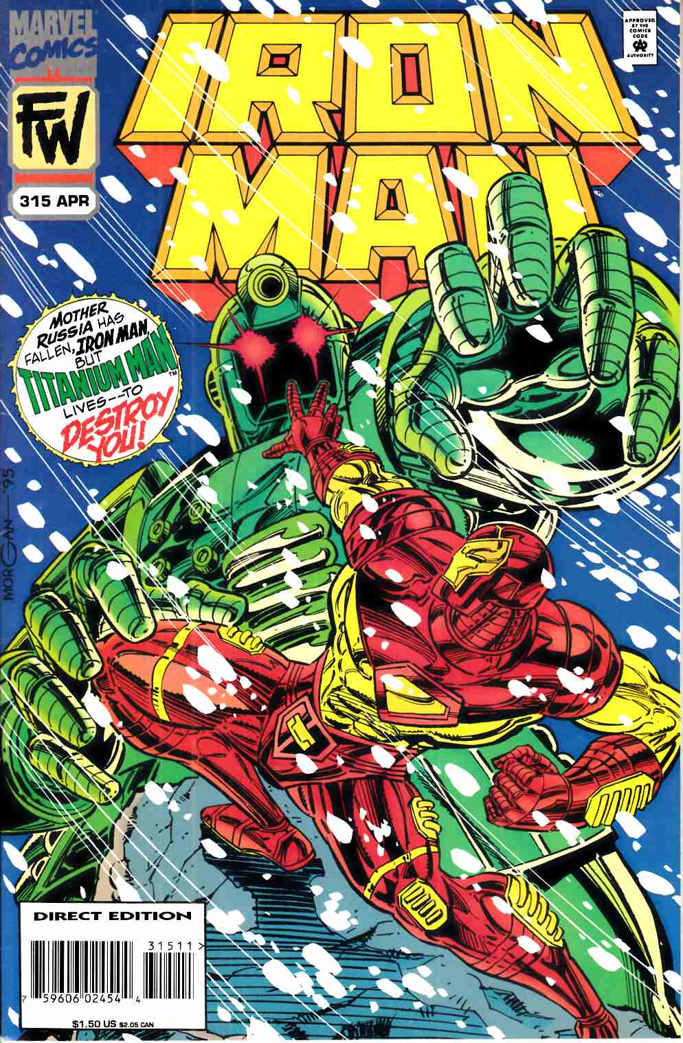 Iron Man #315 Very Fine (8.0) [Marvel Comic] THUMBNAIL