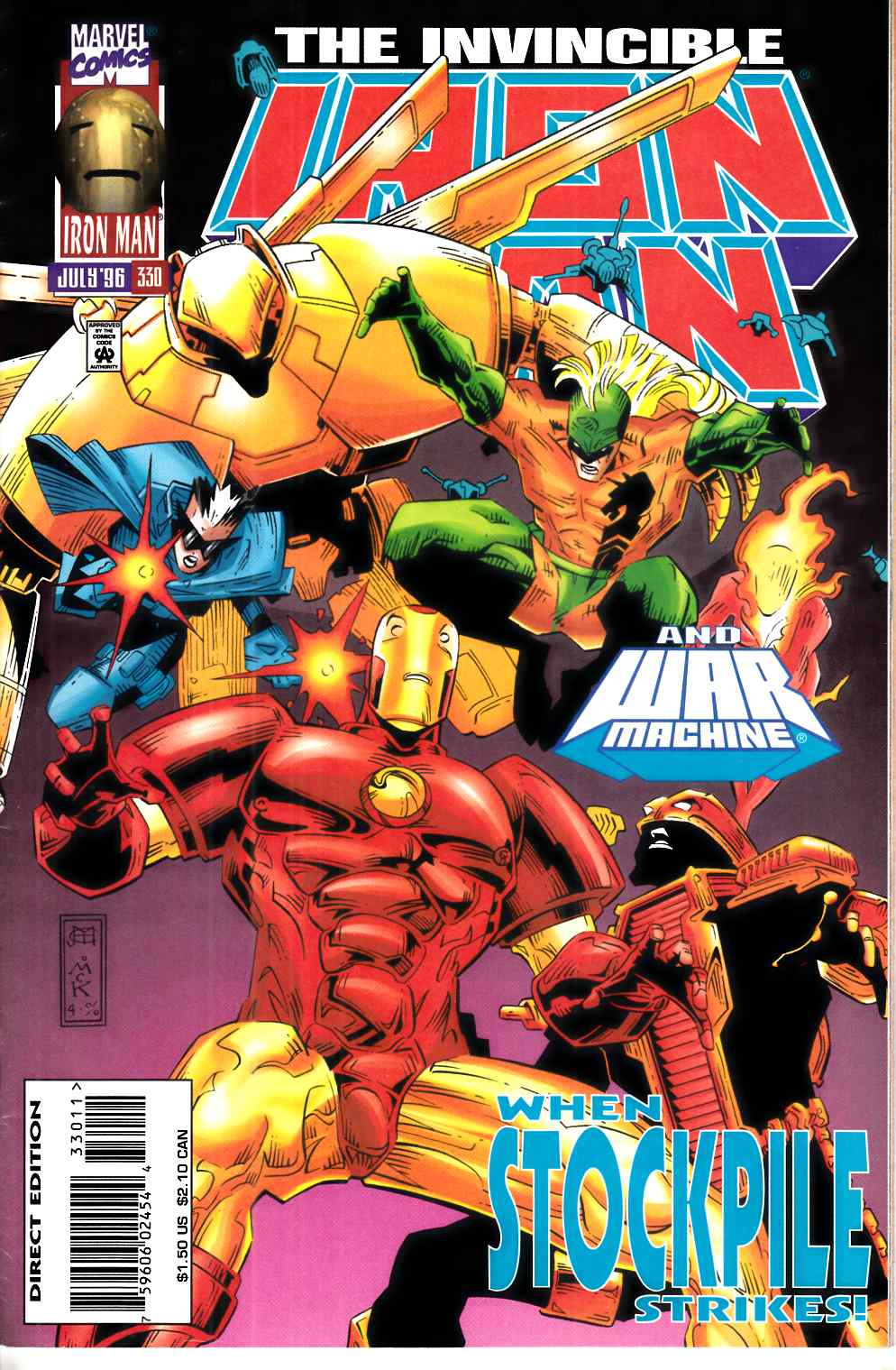 Iron Man #330 Fine (6.0) [Marvel Comic] THUMBNAIL