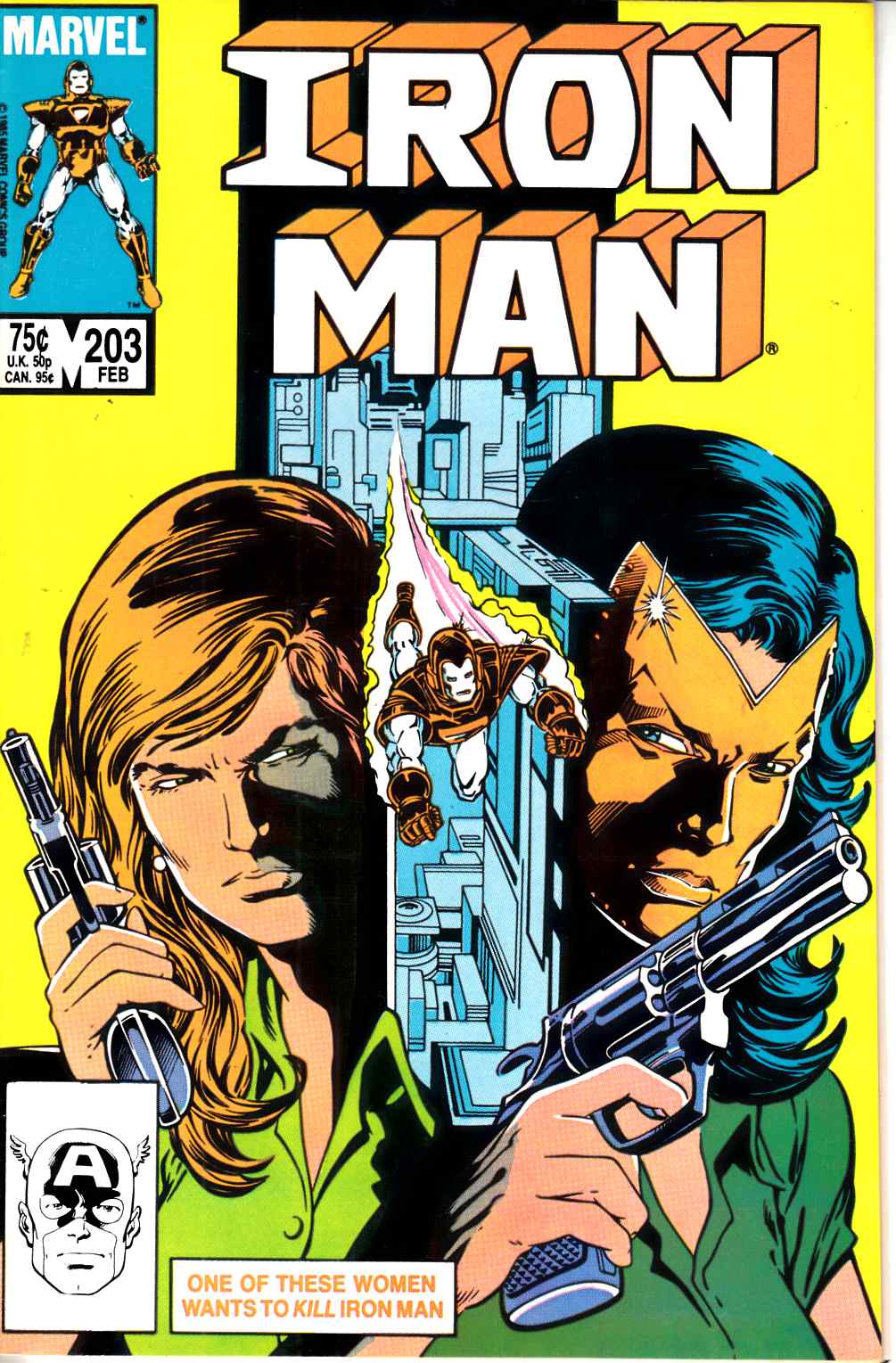 Iron Man #203 Very Fine (8.0) [Marvel Comic] LARGE