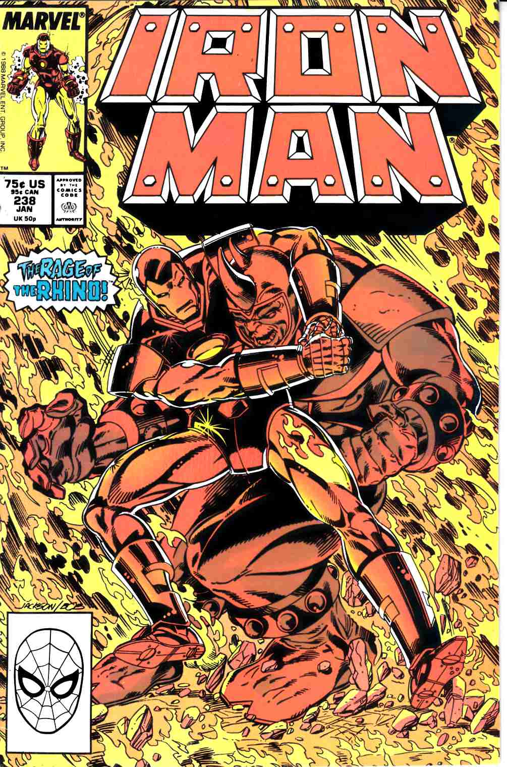 Iron Man #238 Very Fine (8.0) [Marvel Comic] THUMBNAIL