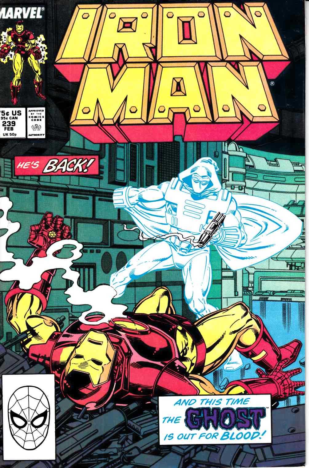 Iron Man #239 Very Fine (8.0) [Marvel Comic] THUMBNAIL