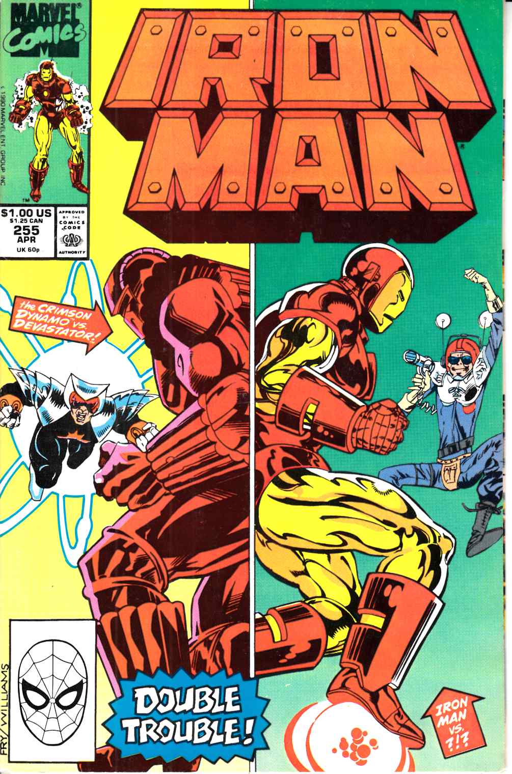 Iron Man #255 Very Fine (8.0) [Marvel Comic] THUMBNAIL