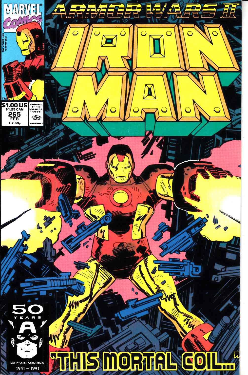 Iron Man #265 Fine (6.0) [Marvel Comic] LARGE
