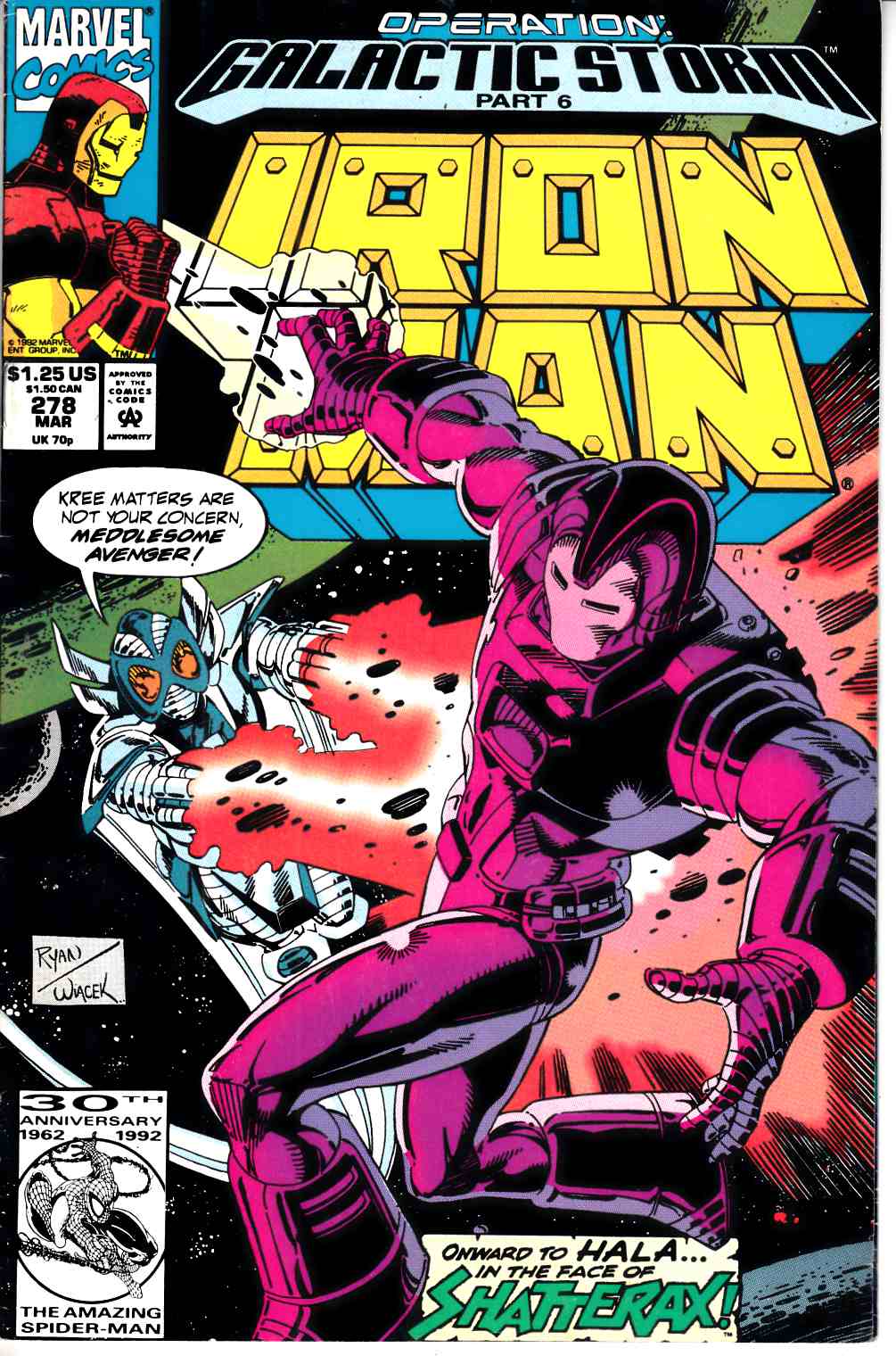 Iron Man #278 Fine/Very Fine (7.0) [Marvel Comic] LARGE