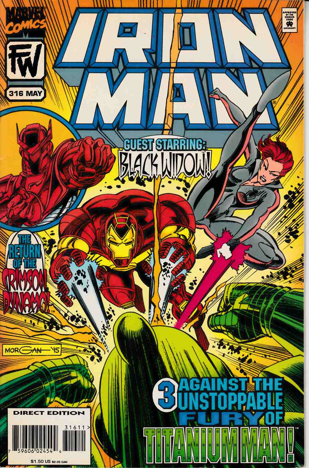 Iron Man #316 Very Fine (8.0) [Marvel Comic] THUMBNAIL