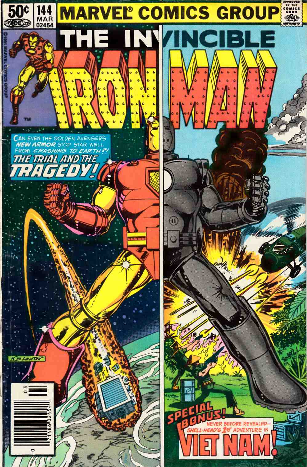 Iron Man #144 Newsstand Edition Fine (6.0) [Marvel Comic] LARGE