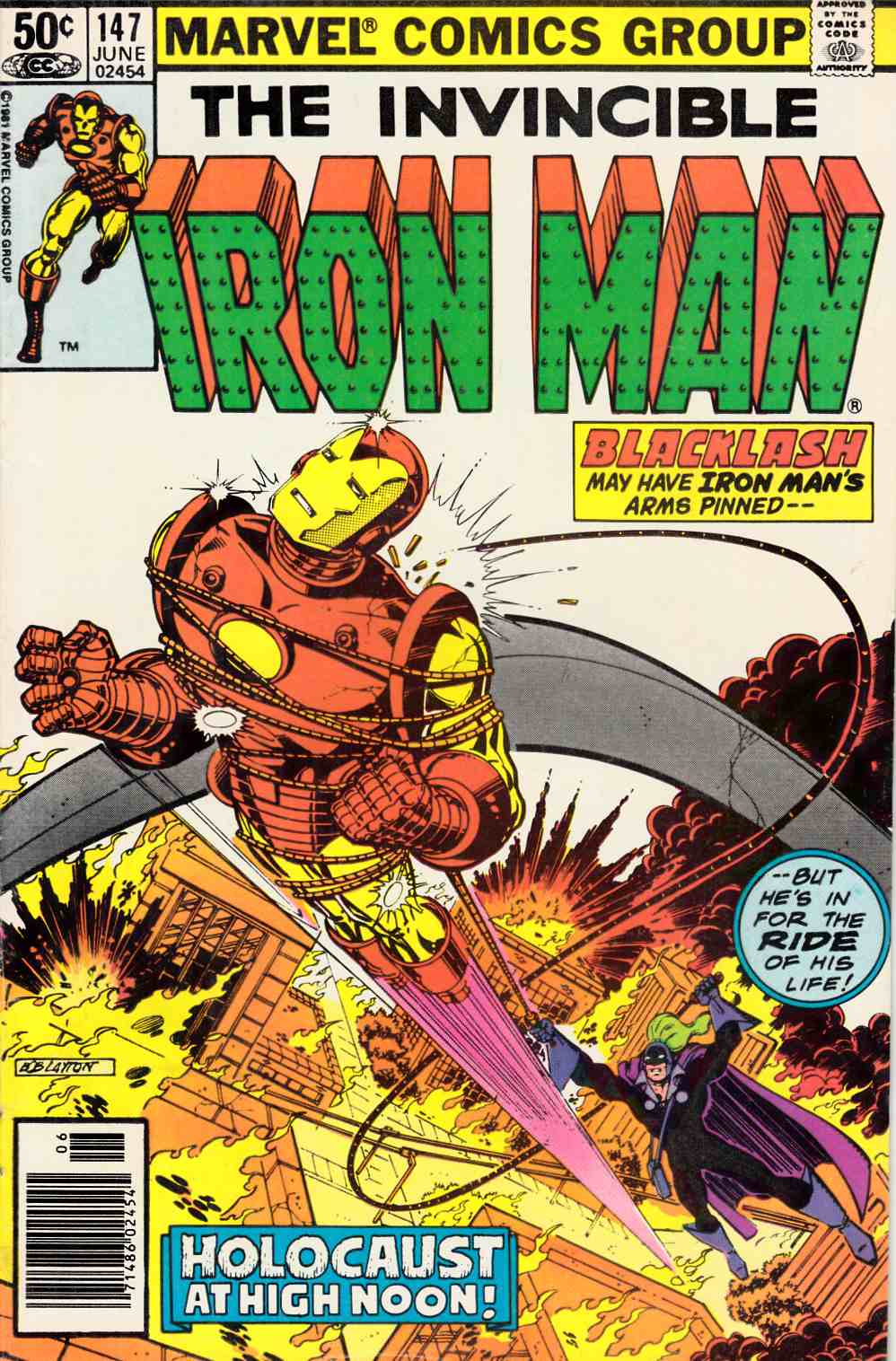 Iron Man #147 Newsstand Edition Fine Plus (6.5) [Marvel Comic] THUMBNAIL